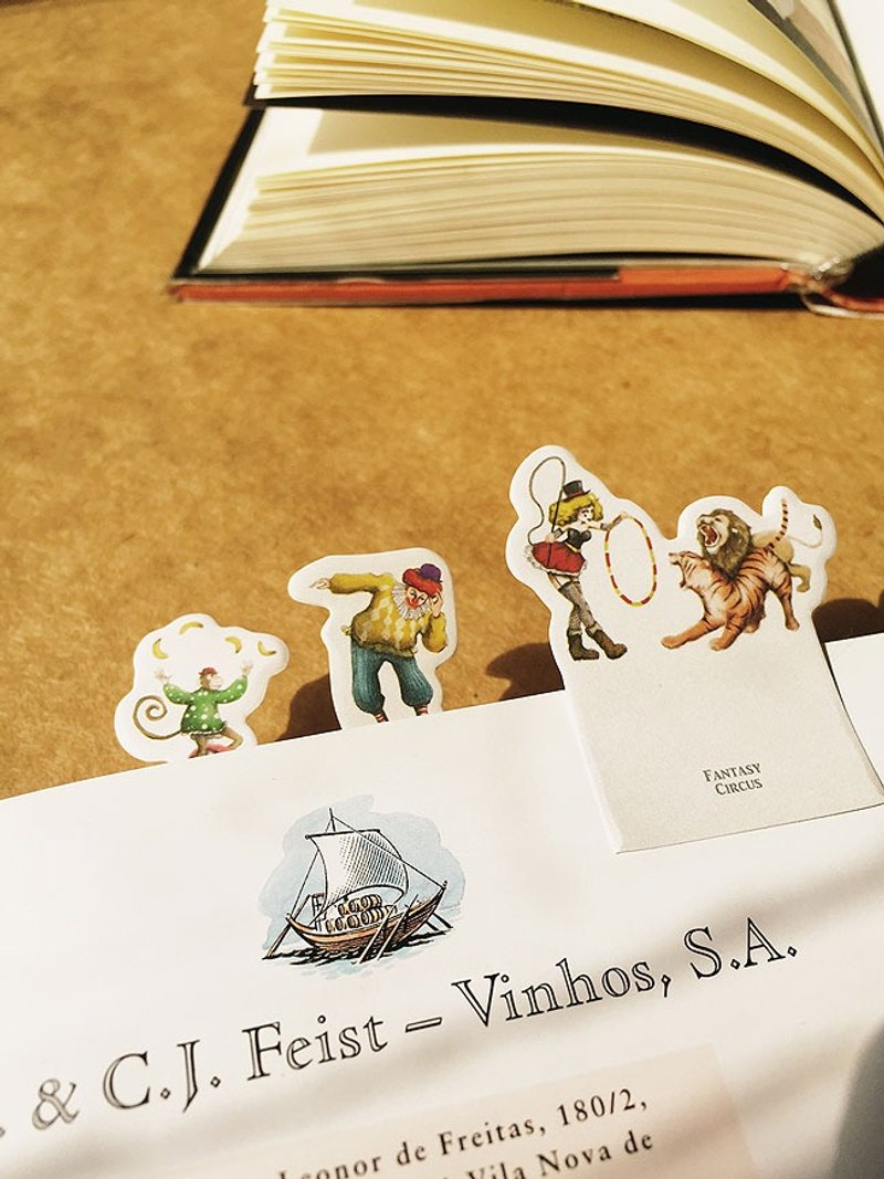 【Miccudo】| 马戏团索引贴 | 奇幻 大象 小丑 猴子  书签 开学礼 - 书签 - 纸 多色