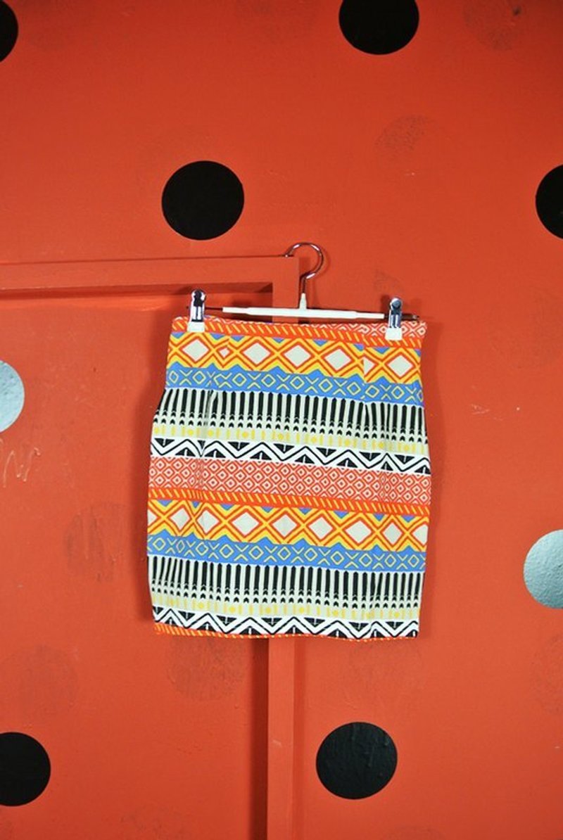 迷幻几何短裙 - 裙子 - 其他材质 