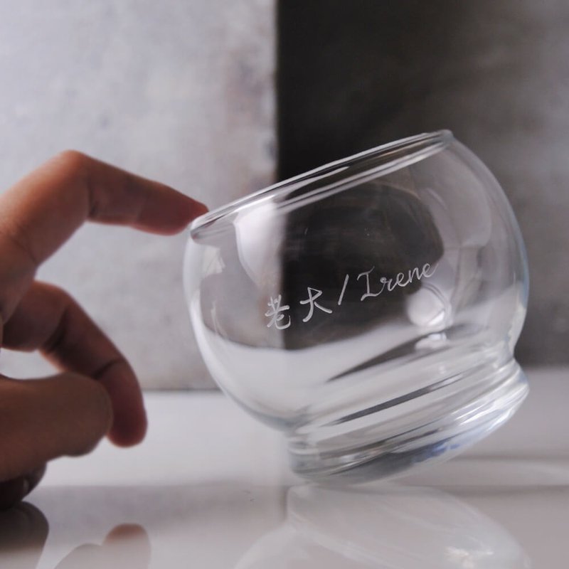 300cc【丹麦Normann Copenhagen】不倒翁玻璃摇摇杯 - 酒杯/酒器 - 玻璃 红色