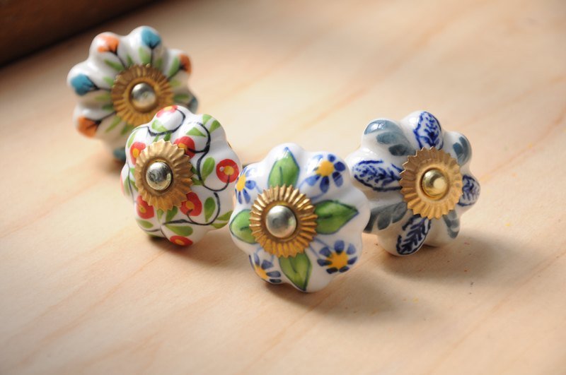 英式手绘陶瓷手把 门把-花型 - 摆饰 - 其他材质 