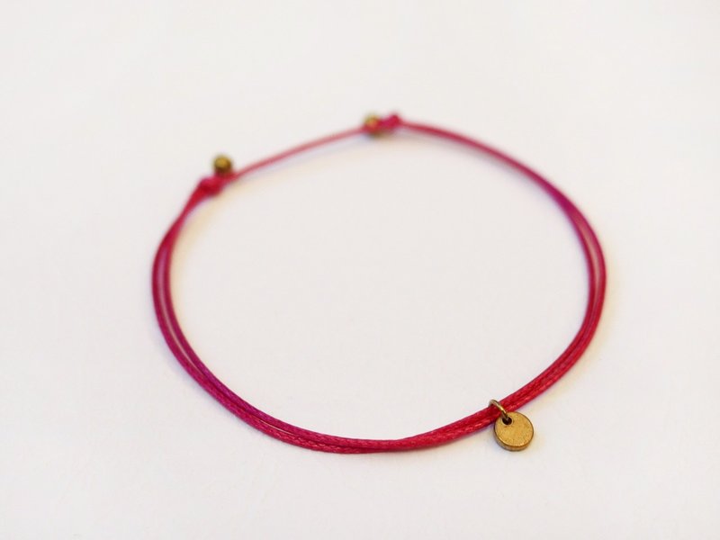Charlene莹丝手编--*牵引系列手绳-红色* - 手链/手环 - 其他金属 红色
