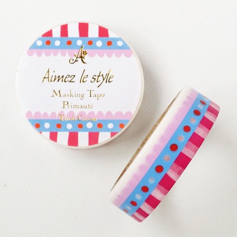 Aimez le style 15mm和纸胶带 (04987 马戏团圆顶) - 纸胶带 - 纸 多色