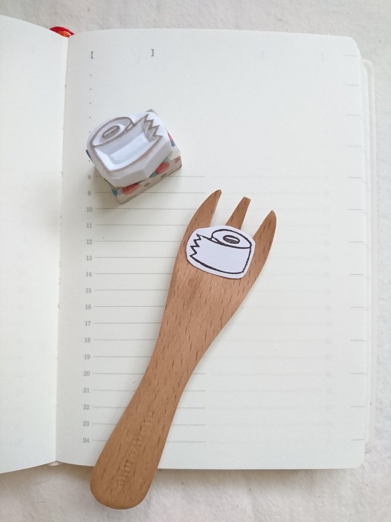 空白纸胶带 A - 印章/印台 - 橡胶 白色