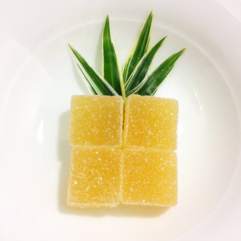 【凤梨】干果酱 （1片装/盒） - 零食/点心 - 新鲜食材 黄色