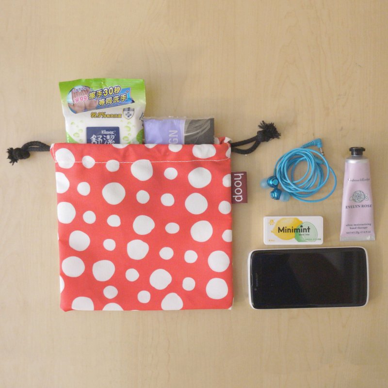 防泼水收纳束口袋 | 米妮 - 其他 - 聚酯纤维 红色