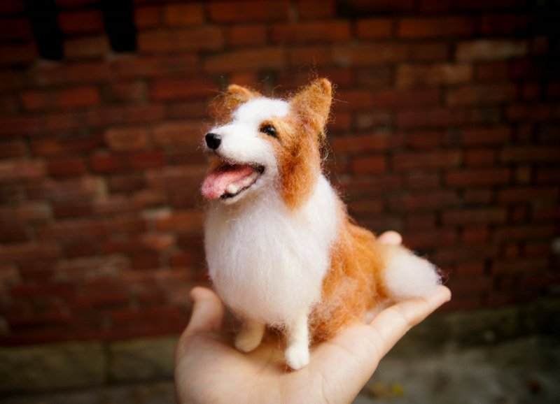 【羊乐多 X 羊毛毡】宠物复刻 边境牧羊犬  询问区请勿下标 - 玩偶/公仔 - 羊毛 金色