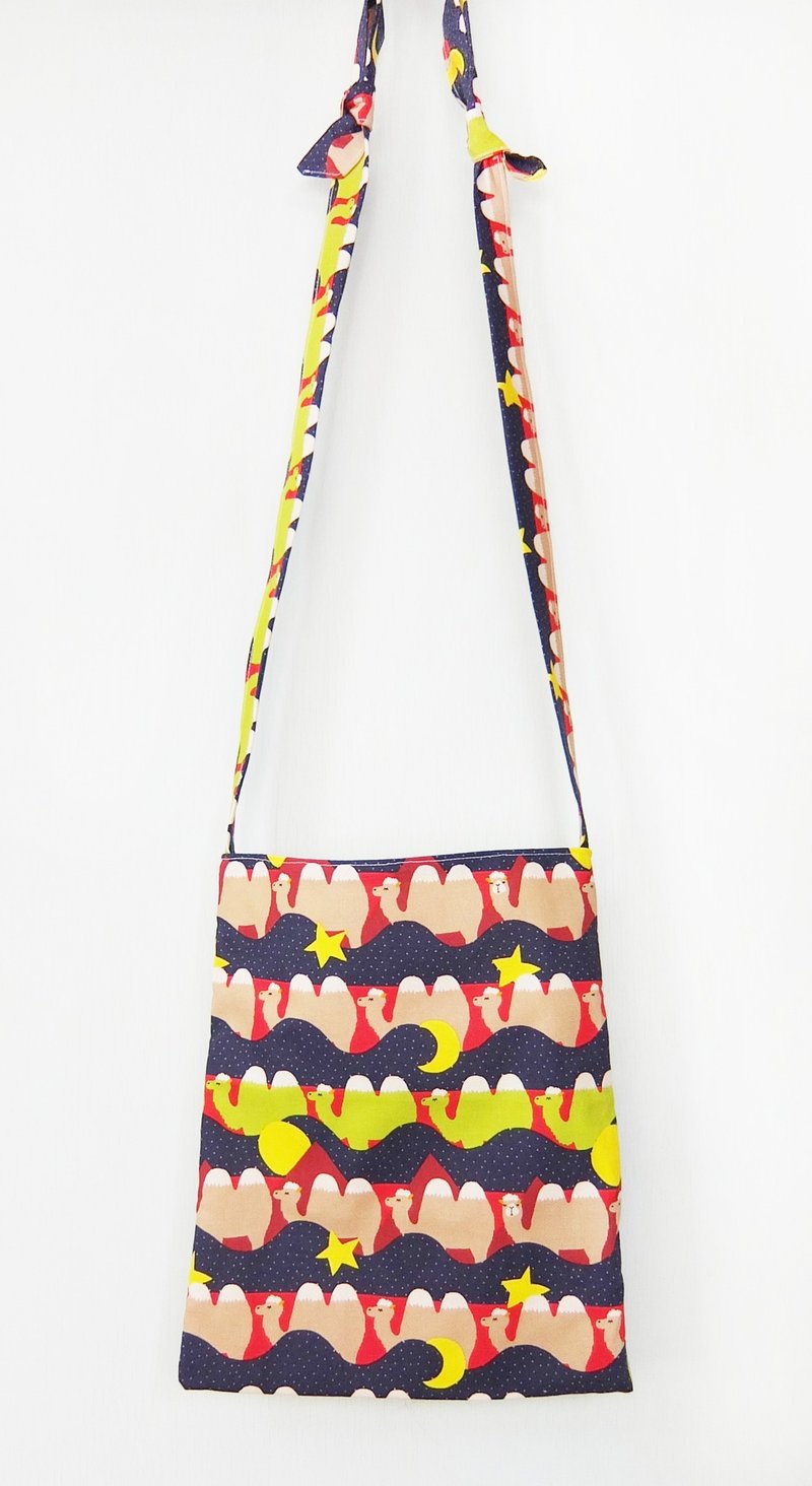 特选清新日本全棉布料  斜背骆驼布包 - 侧背包/斜挎包 - 其他材质 多色