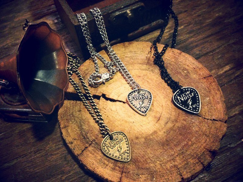 NEW NOISE LOGO 小PICK项链 - 项链 - 其他金属 咖啡色