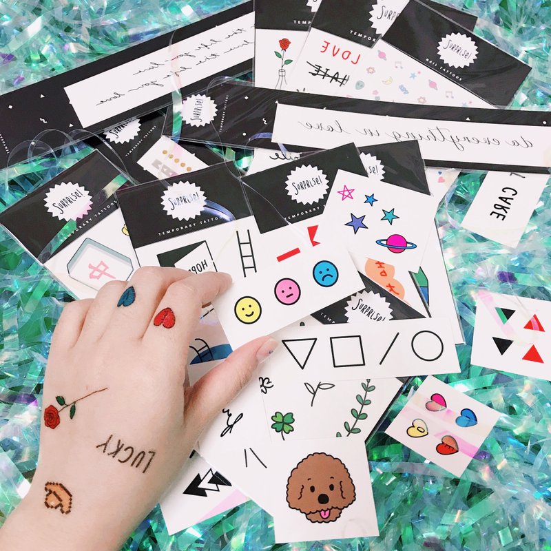 Surprise Tattoos / 合并订单 for 康 - 纹身贴 - 纸 多色