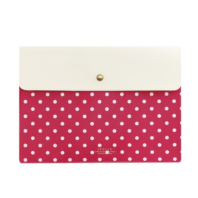 日本【LABCLIP】Svelte系列 Briefcase A5资料袋 / 粉红色 - 文件夹/资料夹 - 塑料 粉红色