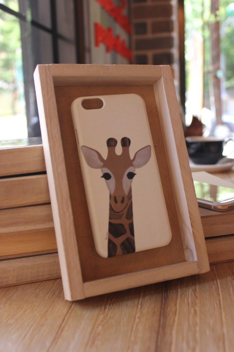 韩国制 彩绘风 顶级抗磨烤漆 手机保护壳 【疗愈小物 /Hi~! I'm 麒麟鹿】韩国设计馆 可定制型号iPhone: i6s / i6s plus+ / i6 / i6 plus /i5/ Samsung三星: S6 Edge + plus/S6 / S6 Edge / S5 /Note5/ Note4 / Note3 // LG : G4/ G3 / G Pro2 / G Pro - 手机壳/手机套 - 其他材质 