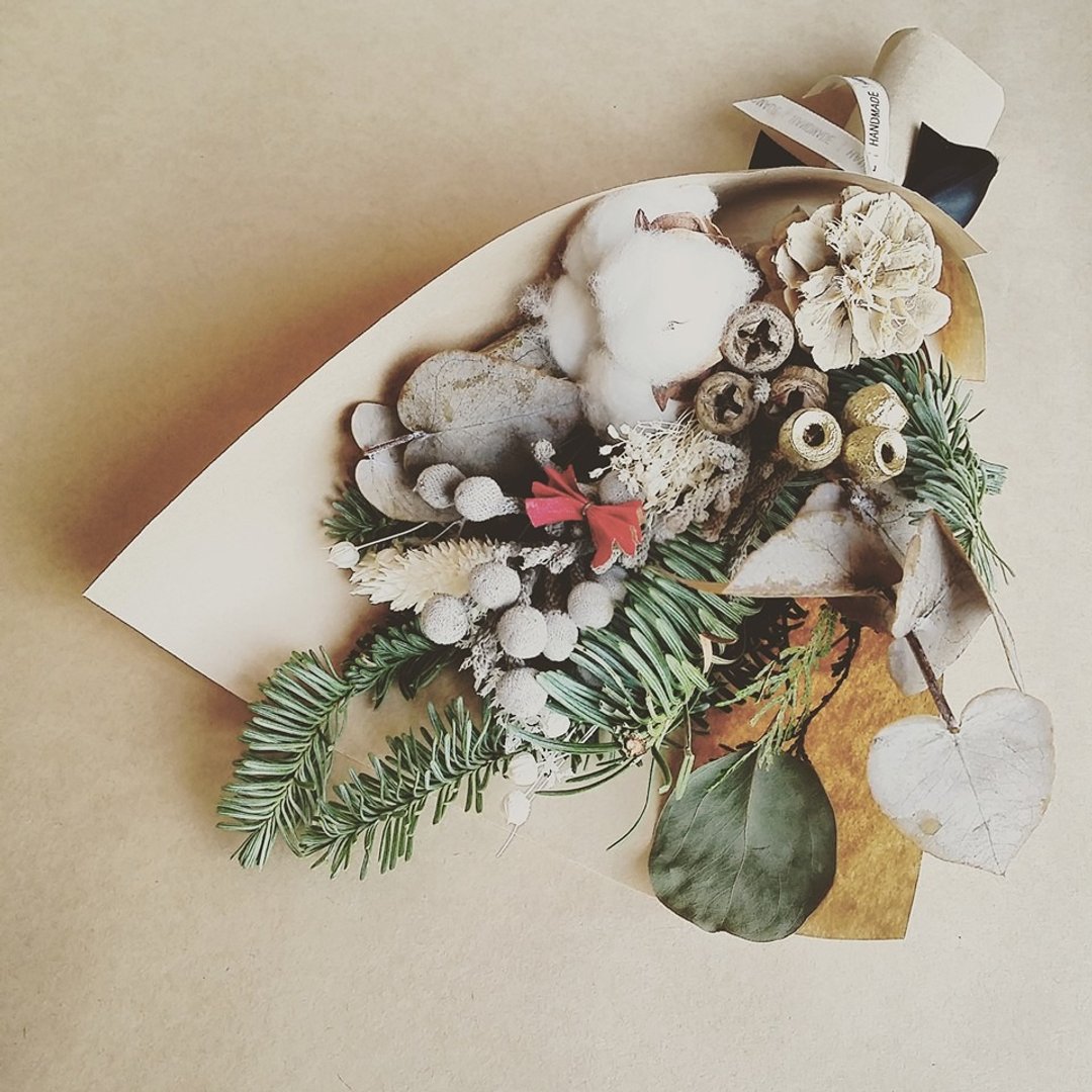 可立即出货▫One 花筒▫ merry xmas 杂货迷的耶诞花束 - 摆饰 - 植物．花 橘色