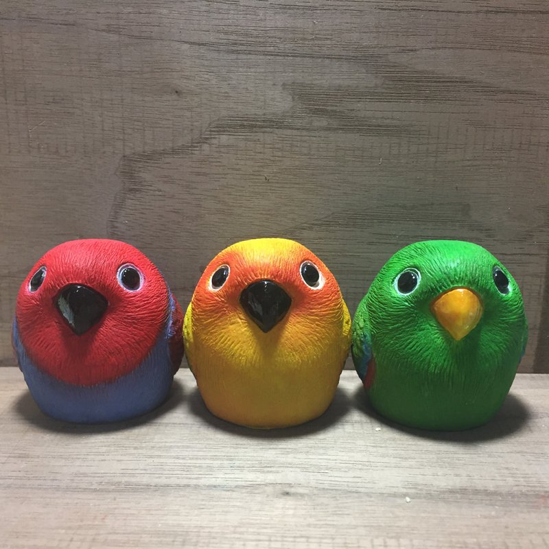 定制化 疗愈圆滚滚系列-鹦鹉 - 摆饰 - 塑料 