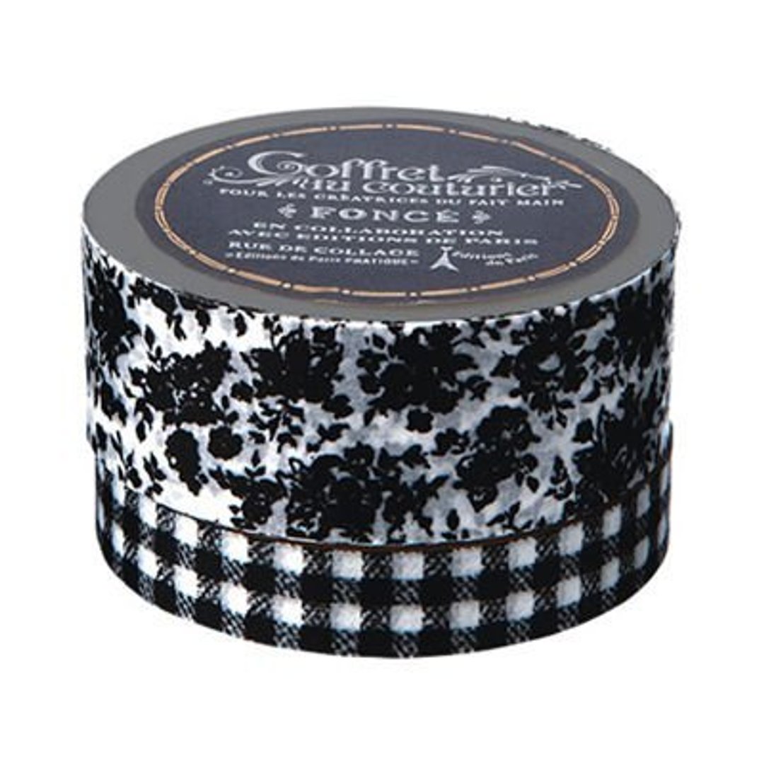 Marks Masking Tape MT和纸胶带 法式小碎花(CTR-MKT5-BK) - 纸胶带 - 纸 黑色