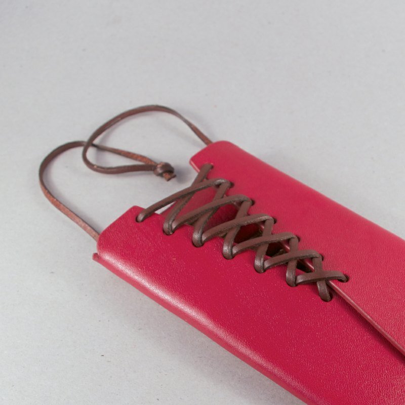 Bodice 真皮皮套_野莓红 - 手机壳/手机套 - 真皮 红色