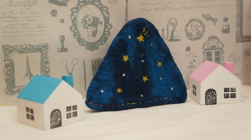 星空山-零钱包 - 水洗羊毛毡 - 零钱包 - 羊毛 多色