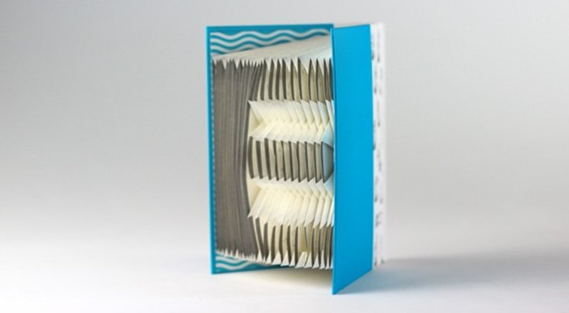 字母折纸笔记─水蓝 - 笔记本/手帐 - 纸 蓝色