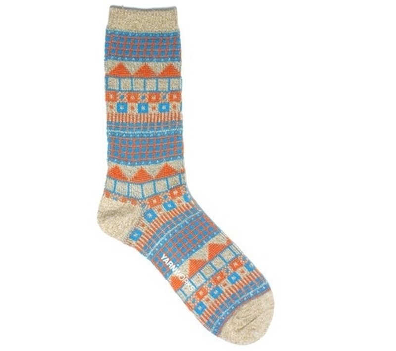 女孩寓所 :: 韩国袜子品牌YARN-WORKS– 几何民族风 - 袜子 - 其他材质 灰色