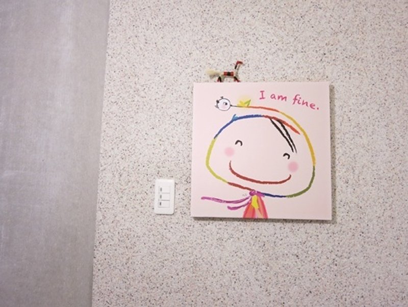 画 I am fine - 海报/装饰画/版画 - 其他材质 粉红色