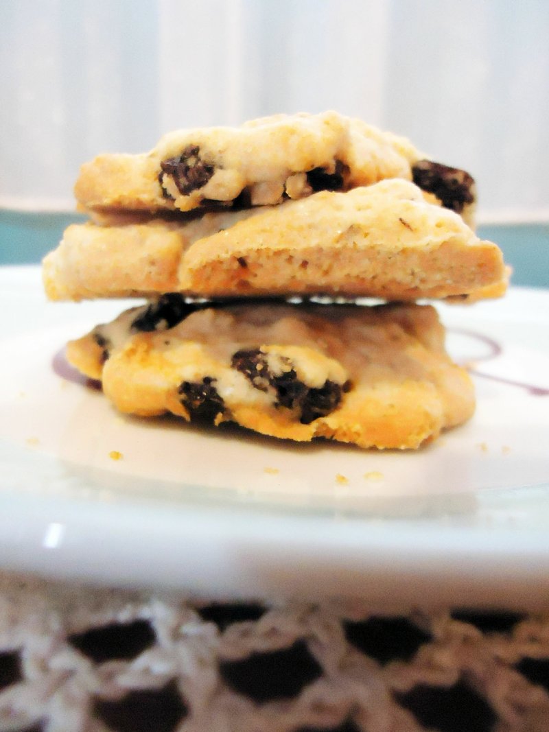 葡萄燕麦手工饼干(一包12片入) - 谷物麦片 - 新鲜食材 咖啡色