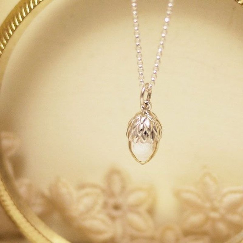 Georgia Tsao //新松果纯银项链 - 项链 - 其他金属 灰色