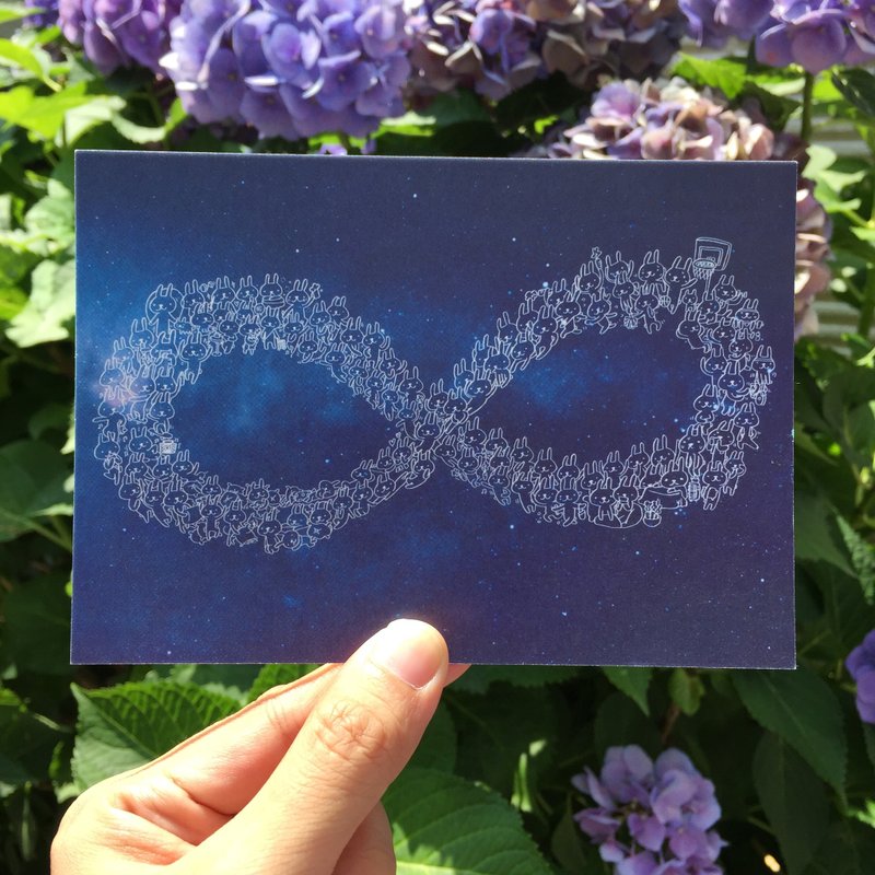 设计明信片｜无限兔 - 卡片/明信片 - 纸 多色