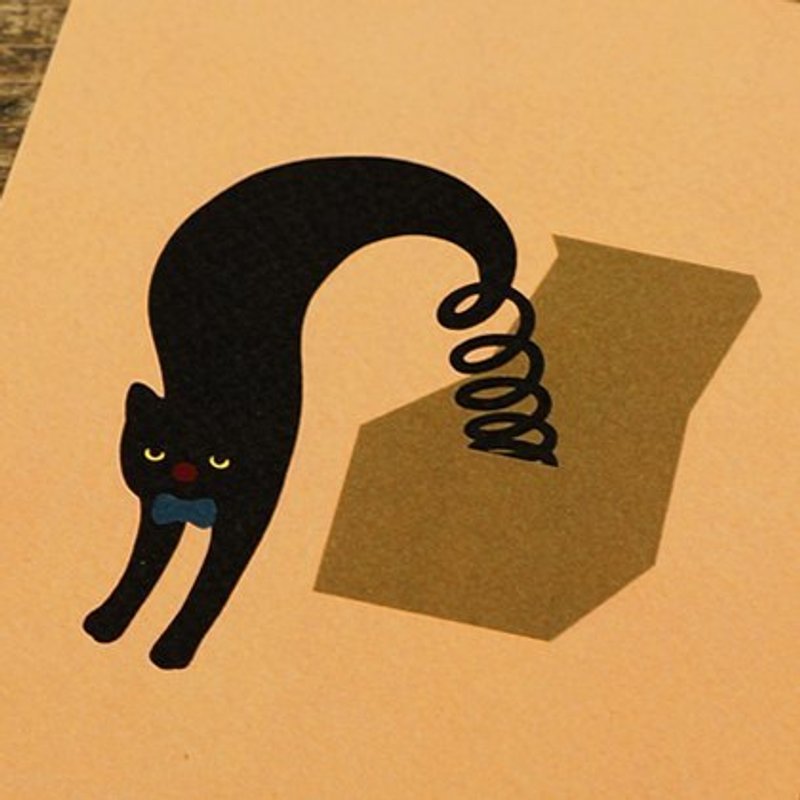 [silhouette life] 剪影生活明信片 - 惊奇箱 - 卡片/明信片 - 纸 橘色