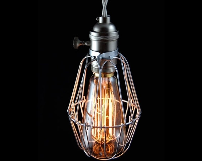 ▍劲空间设计 ▍复古工业风美式酒吧铁网吊灯组 - 灯具/灯饰 - 其他金属 黑色