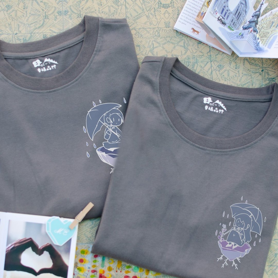 【情人节礼物】【萌芽】情侣装/长袖T-shirt/告白 生日礼物首选 - 女装 T 恤 - 棉 黑色