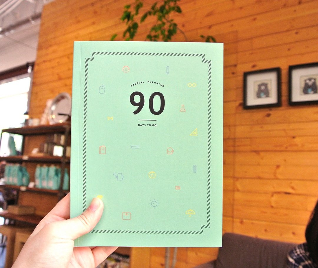 90 days to go日计画本 v.2[绿色] ▲即将绝版▲ - 笔记本/手帐 - 纸 绿色