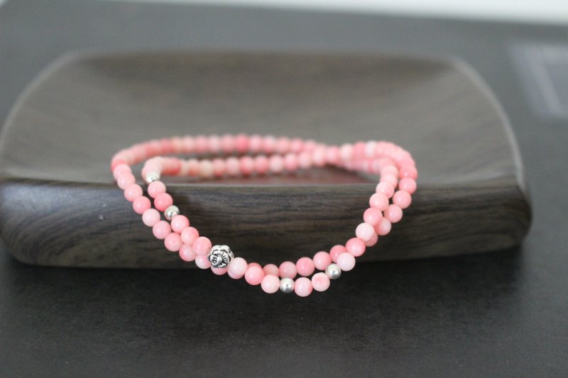 ☆,.-*'108 perles   樱花】粉色珊瑚手链  天然 - 手链/手环 - 其他材质 粉红色