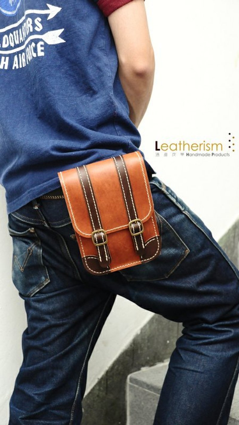 把“角”包起来系列作品二－牛皮腰包 by Leatherism Handmade Products - 相机包/相机袋 - 真皮 