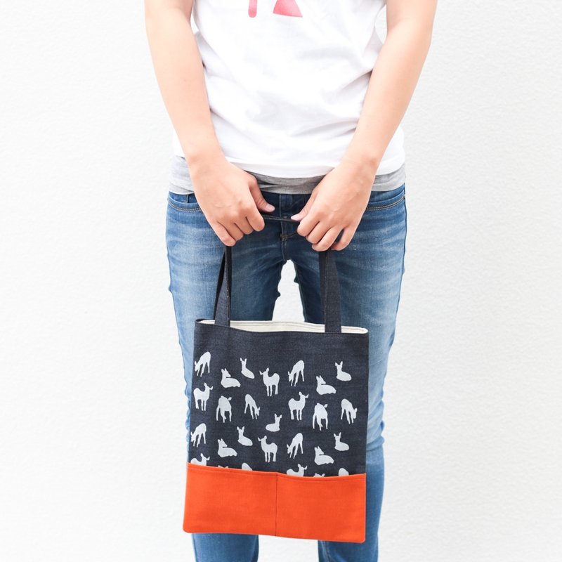 鹿岛橘包 - 手提包/手提袋 - 其他材质 橘色