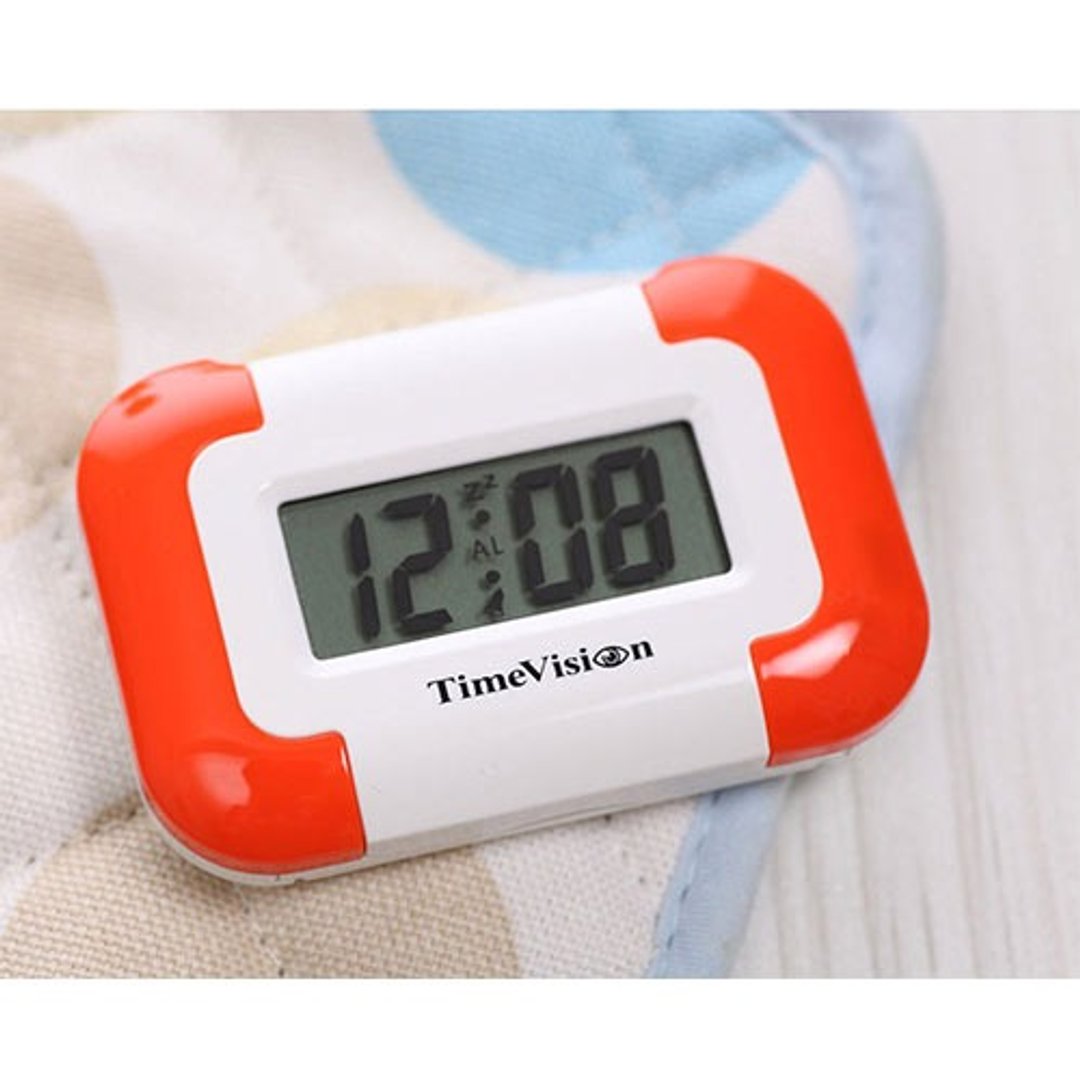 Time Vision –轻巧振动式电子闹(夏日橘) - 时钟/闹钟 - 塑料 橘色