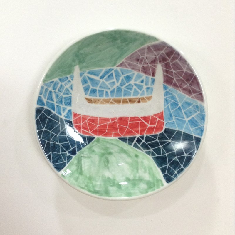 马赛克拼板舟-【现货】兰屿手绘小碟 - 浅碟/小碟子 - 瓷 多色