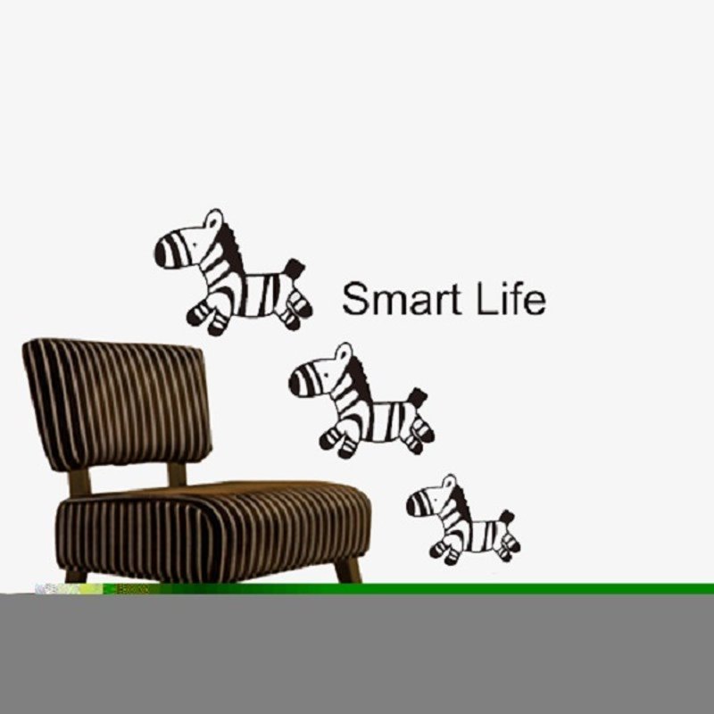 《Smart Design》创意无痕壁贴◆小斑马 8色可选 - 墙贴/壁贴 - 塑料 粉红色