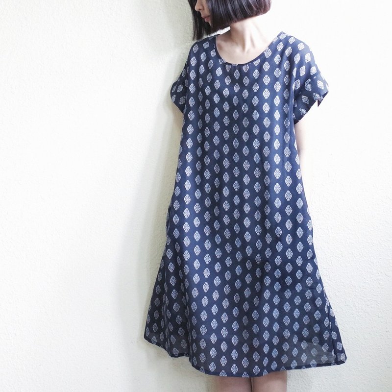 和风棉洋 - 洋装/连衣裙 - 棉．麻 蓝色