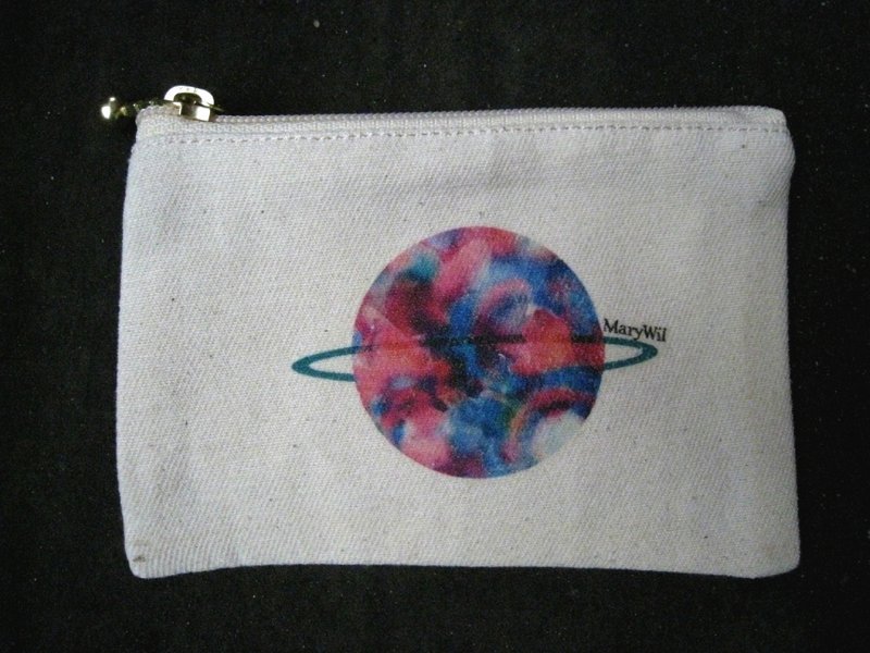 MaryWil小小小文青零钱包-方形小宇宙 - 零钱包 - 其他材质 白色