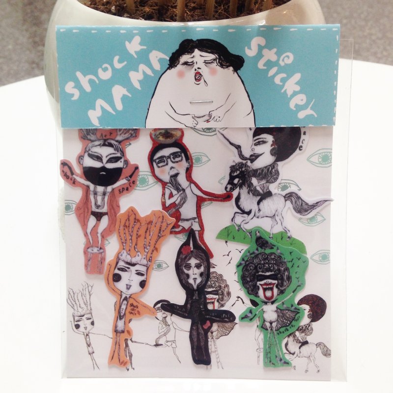 [stickers]小世界x Connection 防水贴纸组 (6入) - 贴纸 - 防水材质 多色