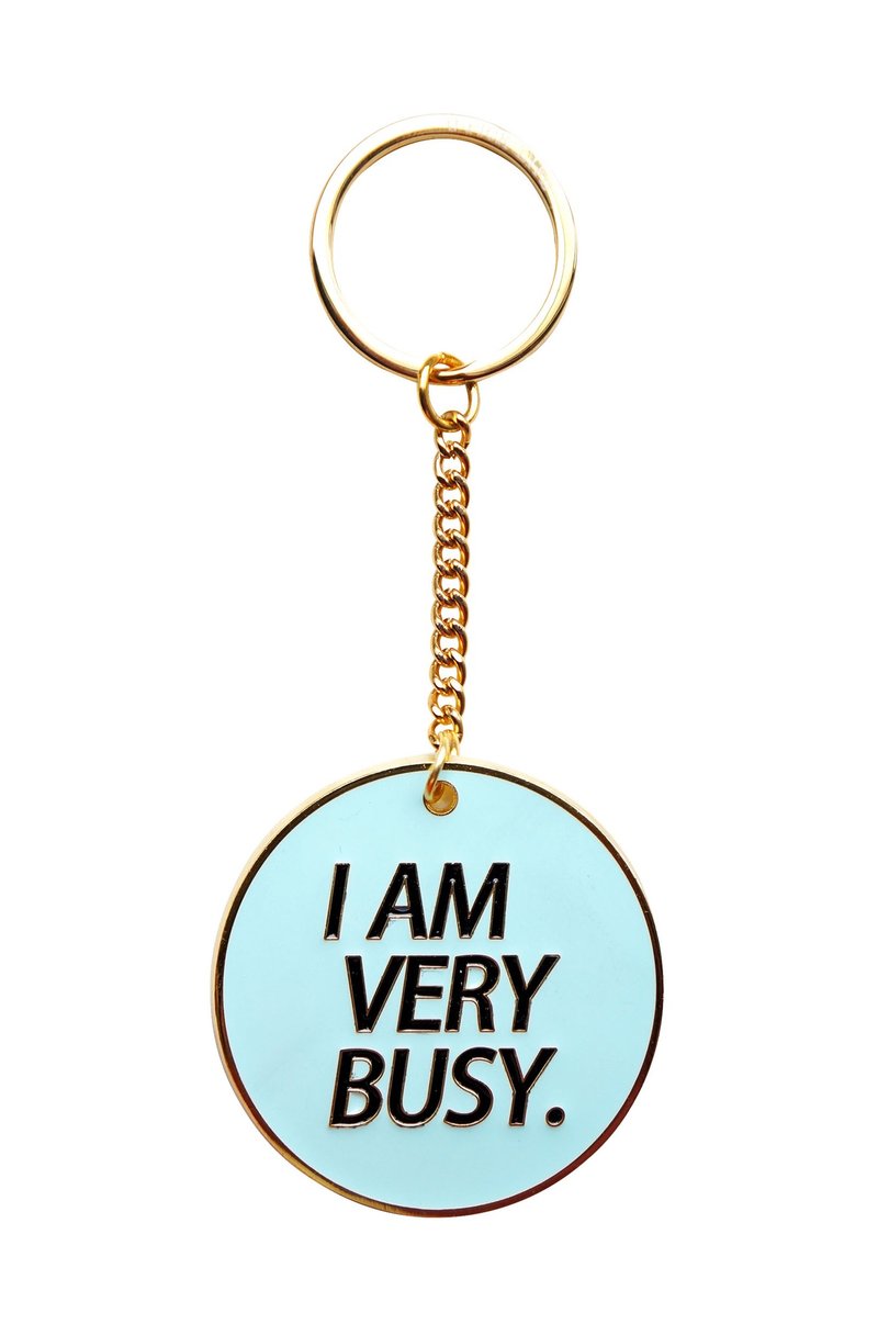 U-PICK原品生活 趣味文字钥匙扣 创意钥匙链钥匙圈 3款可选 - 钥匙链/钥匙包 - 其他金属 粉红色