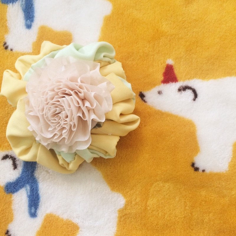 Dr.Pumpkin-大肠花儿发圈(大肠圈)-【撞色】系列-缤纷 - 发饰 - 其他人造纤维 黄色