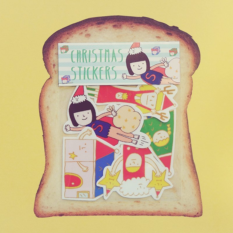 圣诞贴纸组 - 贴纸 - 纸 多色