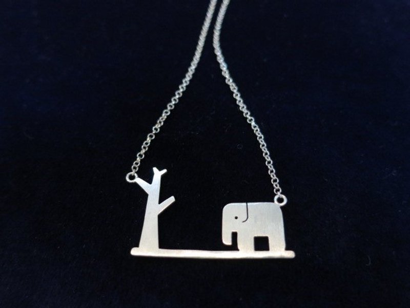 大象纯银饰项炼 - 项链 - 其他金属 