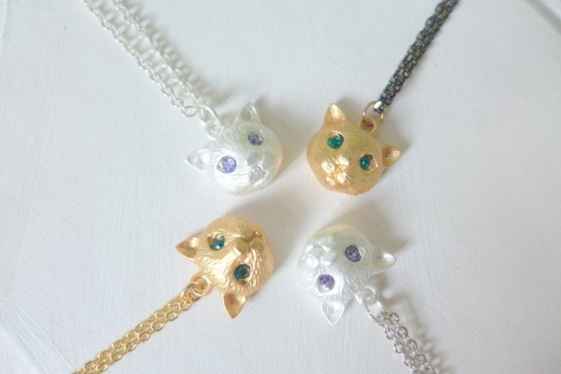 【N.U. Studio】喵~~~ 有猫耶! 短项炼 锁骨炼 - 项链 - 其他金属 