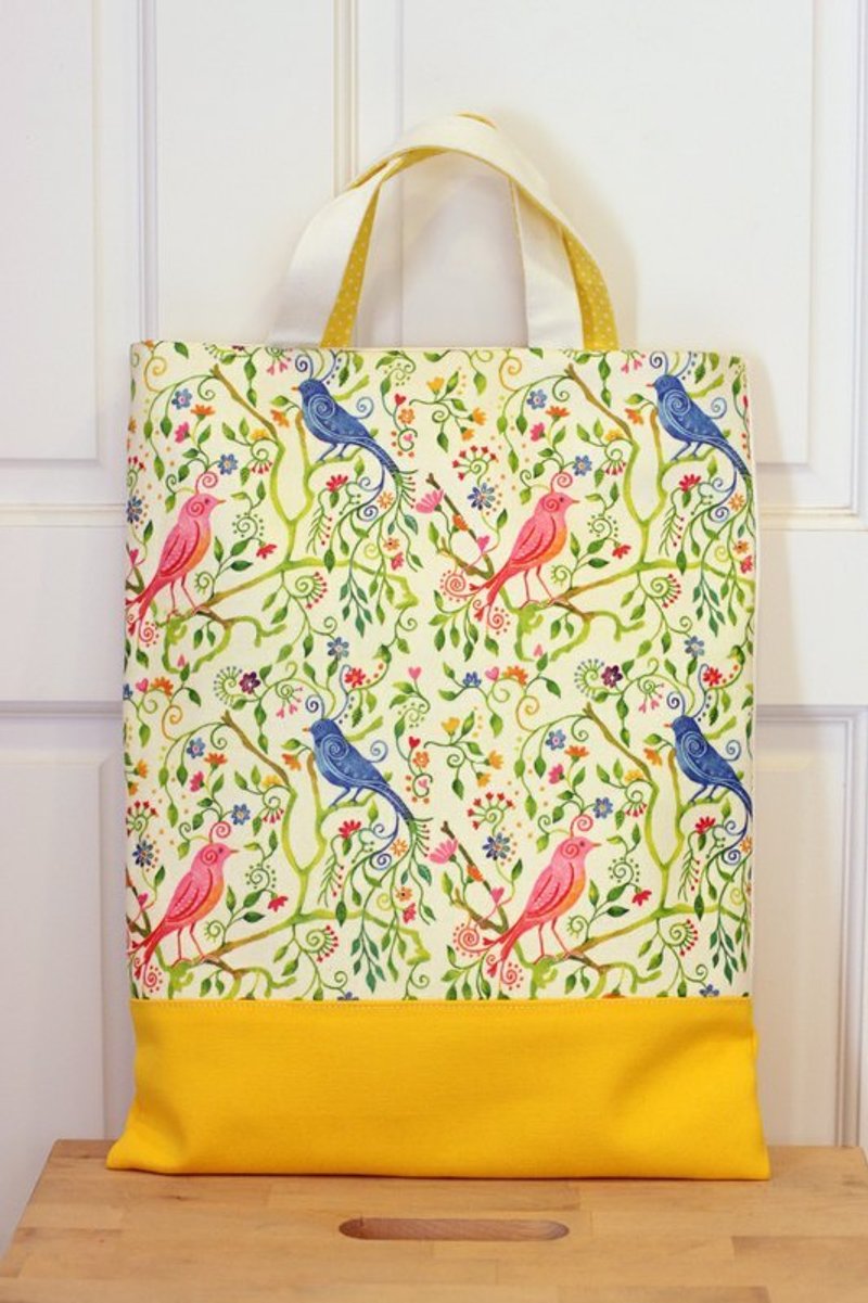 夏日清新帆布提袋 - 手提包/手提袋 - 其他材质 黄色