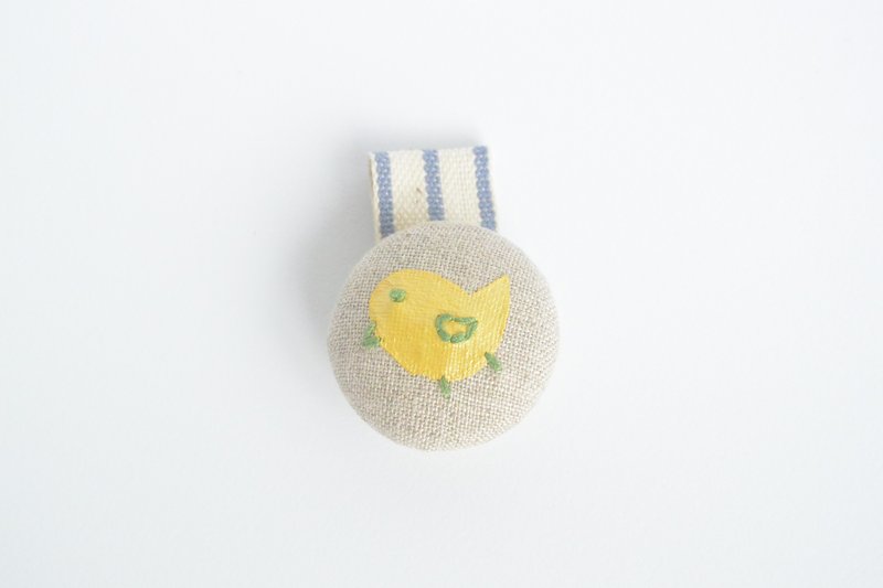 手感布包扣集线器 - 小鸡 - 卷线器/电线收纳 - 其他材质 黄色