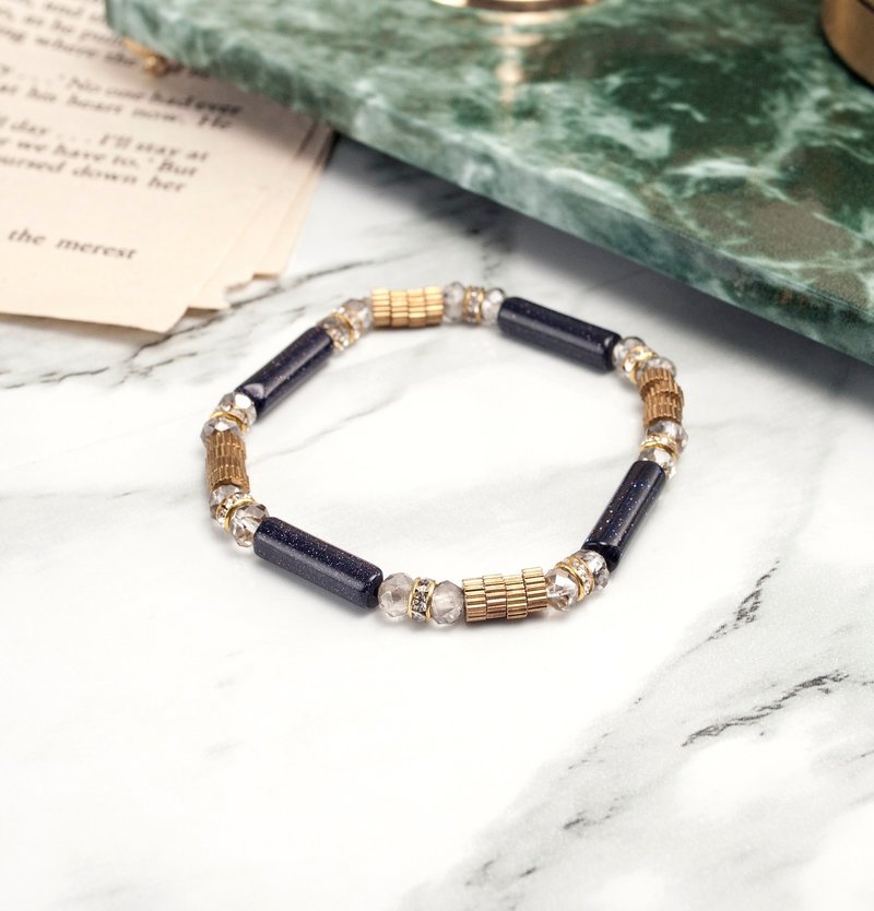 // La Don // 【中世纪-黄铜-繁星教堂】 - 手链/手环 - 其他金属 蓝色