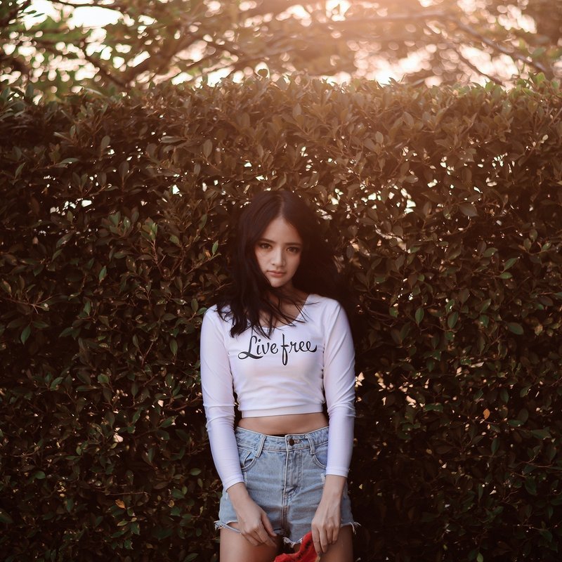 Live Free长袖短版泳衣-白色 - 女装泳衣/比基尼 - 其他材质 白色