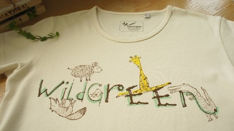 【冶绿】冶生动物 短袖女版 有机棉T - 女装 T 恤 - 棉．麻 