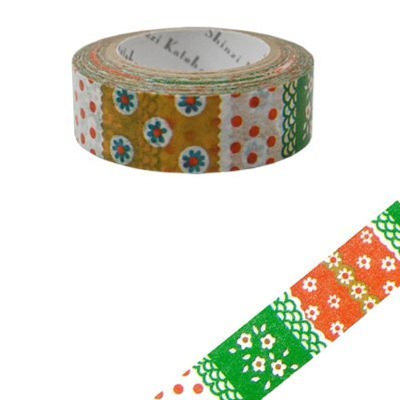 Shinzi Katoh 加藤真治 法式插画 纸胶带(北欧花绘1 KS-MT-10006) - 纸胶带 - 纸 多色